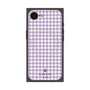 プレミアムスクエアケース with SnapMag［ Houndstooth Pattern Purple -with LANVIN en Bleu logo ランバン 千鳥格子柄 パープル ］