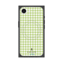 プレミアムスクエアケース with SnapMag［ Houndstooth Pattern Green with LANVIN en Bleu logo- ランバン 千鳥格子柄 グリーン ］