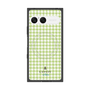 プレミアムスクエアケース with SnapMag［ Houndstooth Pattern Green with LANVIN en Bleu logo- ランバン 千鳥格子柄 グリーン ］