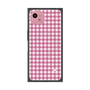 プレミアムスクエアケース with SnapMag［ Checkered Pink - ギンガムチェック ピンク ］