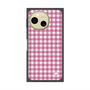 プレミアムスクエアケース with SnapMag［ Checkered Pink - ギンガムチェック ピンク ］