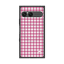 プレミアムスクエアケース with SnapMag［ Checkered Pink - ギンガムチェック ピンク ］