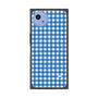 プレミアムスクエアケース with SnapMag［ Checkered Blue - ギンガムチェック ブルー ］