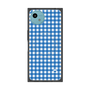 プレミアムスクエアケース with SnapMag［ Checkered Blue - ギンガムチェック ブルー ］