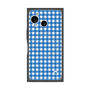 プレミアムスクエアケース with SnapMag［ Checkered Blue - ギンガムチェック ブルー ］