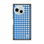 プレミアムスクエアケース with SnapMag［ Checkered Blue - ギンガムチェック ブルー ］