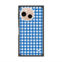 プレミアムスクエアケース with SnapMag［ Checkered Blue - ギンガムチェック ブルー ］