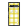プレミアムスクエアケース with SnapMag［ Checkered Yellow - ギンガムチェック イエロー ］