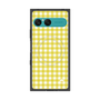 プレミアムスクエアケース with SnapMag［ Checkered Yellow - ギンガムチェック イエロー ］