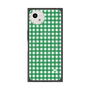 プレミアムスクエアケース with SnapMag［ Checkered Green - ギンガムチェック グリーン ］