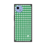 プレミアムスクエアケース with SnapMag［ Checkered Green - ギンガムチェック グリーン ］