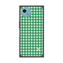 プレミアムスクエアケース with SnapMag［ Checkered Green - ギンガムチェック グリーン ］