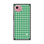 プレミアムスクエアケース with SnapMag［ Checkered Green - ギンガムチェック グリーン ］