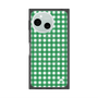 プレミアムスクエアケース with SnapMag［ Checkered Green - ギンガムチェック グリーン ］