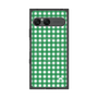 プレミアムスクエアケース with SnapMag［ Checkered Green - ギンガムチェック グリーン ］