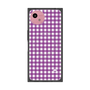 プレミアムスクエアケース with SnapMag［ Checkered Purple - ギンガムチェック パープル ］