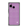 プレミアムスクエアケース with SnapMag［ Checkered Purple - ギンガムチェック パープル ］