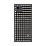 プレミアムスクエアケース with SnapMag［ Checkered Purple - ギンガムチェック ブラック ］