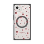 プレミアムスクエアケース with SnapMag［ Dippin dots Red - ディッピンドッツ レッド ］