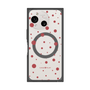 プレミアムスクエアケース with SnapMag［ Dippin dots Red - ディッピンドッツ レッド ］