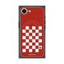 プレミアムスクエアケース with SnapMag［ Racing checkered flag Red - レーシングチェッカーフラッグ レッド ］
