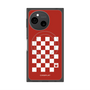 プレミアムスクエアケース with SnapMag［ Racing checkered flag Red - レーシングチェッカーフラッグ レッド ］