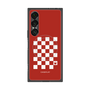 プレミアムスクエアケース with SnapMag［ Racing checkered flag Red - レーシングチェッカーフラッグ レッド ］