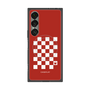 プレミアムスクエアケース with SnapMag［ Racing checkered flag Red - レーシングチェッカーフラッグ レッド ］