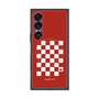 プレミアムスクエアケース with SnapMag［ Racing checkered flag Red - レーシングチェッカーフラッグ レッド ］