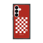 プレミアムスクエアケース with SnapMag［ Racing checkered flag Red - レーシングチェッカーフラッグ レッド ］
