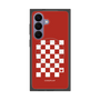 プレミアムスクエアケース with SnapMag［ Racing checkered flag Red - レーシングチェッカーフラッグ レッド ］
