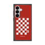 プレミアムスクエアケース with SnapMag［ Racing checkered flag Red - レーシングチェッカーフラッグ レッド ］