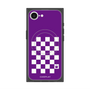 プレミアムスクエアケース with SnapMag［ Racing checkered flag Purple - レーシングチェッカーフラッグ パープル ］