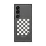 プレミアムスクエアケース with SnapMag［ Racing checkered flag White - レーシングチェッカーフラッグ ホワイト ］