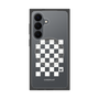 プレミアムスクエアケース with SnapMag［ Racing checkered flag White - レーシングチェッカーフラッグ ホワイト ］