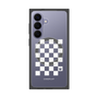 プレミアムスクエアケース with SnapMag［ Racing checkered flag White - レーシングチェッカーフラッグ ホワイト ］