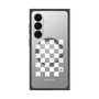 プレミアムスクエアケース with SnapMag［ Racing checkered flag White - レーシングチェッカーフラッグ ホワイト ］
