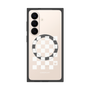 プレミアムスクエアケース with SnapMag［ Racing checkered flag White - レーシングチェッカーフラッグ ホワイト ］