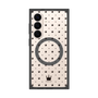 プレミアムスクエアケース with SnapMag［ CASEPLAY Crown dots Black - ケースプレイ・クラウン・ドッツ ブラック ］