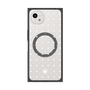 プレミアムスクエアケース with SnapMag［ CASEPLAY Crown dots White - ケースプレイ・クラウン・ドッツ ホワイト ］