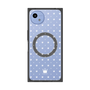 プレミアムスクエアケース with SnapMag［ CASEPLAY Crown dots White - ケースプレイ・クラウン・ドッツ ホワイト ］