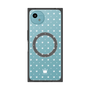 プレミアムスクエアケース with SnapMag［ CASEPLAY Crown dots White - ケースプレイ・クラウン・ドッツ ホワイト ］