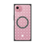 プレミアムスクエアケース with SnapMag［ CASEPLAY Crown dots White - ケースプレイ・クラウン・ドッツ ホワイト ］