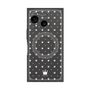 プレミアムスクエアケース with SnapMag［ CASEPLAY Crown dots White - ケースプレイ・クラウン・ドッツ ホワイト ］