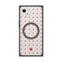 プレミアムスクエアケース with SnapMag［ CASEPLAY Crown dots Red - ケースプレイ・クラウン・ドッツ レッド ］