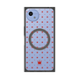 プレミアムスクエアケース with SnapMag［ CASEPLAY Crown dots Red - ケースプレイ・クラウン・ドッツ レッド ］