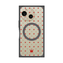 プレミアムスクエアケース with SnapMag［ CASEPLAY Crown dots Red - ケースプレイ・クラウン・ドッツ レッド ］