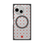 プレミアムスクエアケース with SnapMag［ CASEPLAY Crown dots Red - ケースプレイ・クラウン・ドッツ レッド ］