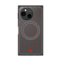 プレミアムスクエアケース with SnapMag［ CASEPLAY Crown dots Red - ケースプレイ・クラウン・ドッツ レッド ］