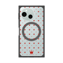 プレミアムスクエアケース with SnapMag［ CASEPLAY Crown dots Red - ケースプレイ・クラウン・ドッツ レッド ］